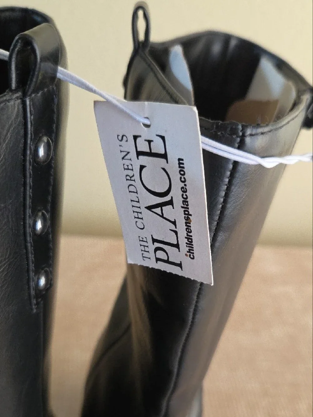 The Children's Place Black Knee-High Girls' Boots Size 4